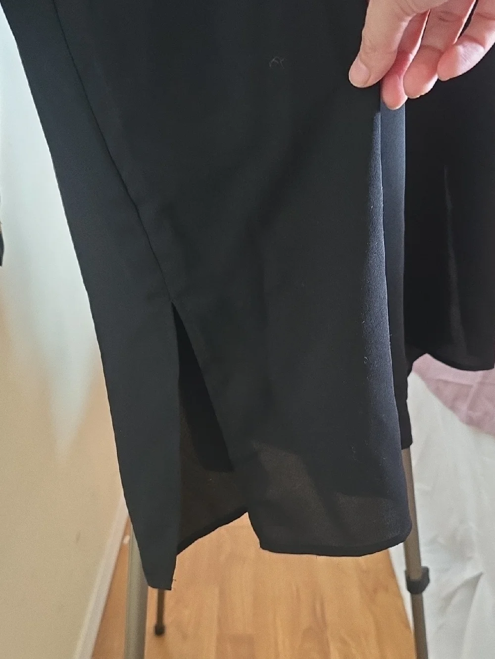 Anne Klein Black Long-Sleeve Tunic Pullover Ptp 25 L 35 - Picture 3 of 6